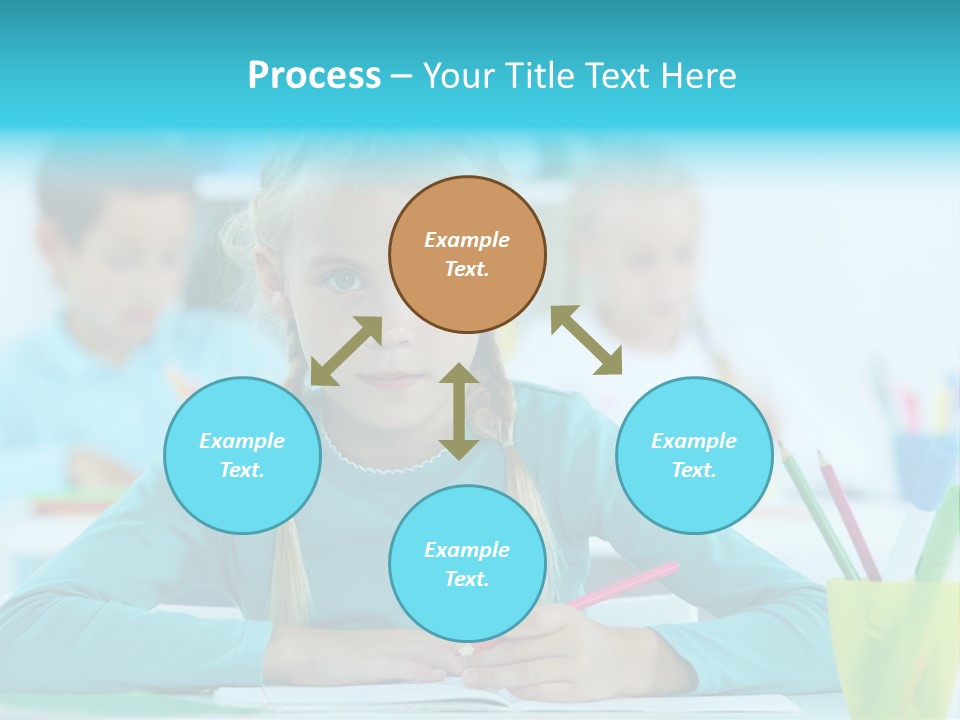 Looking Colour Picture PowerPoint Template