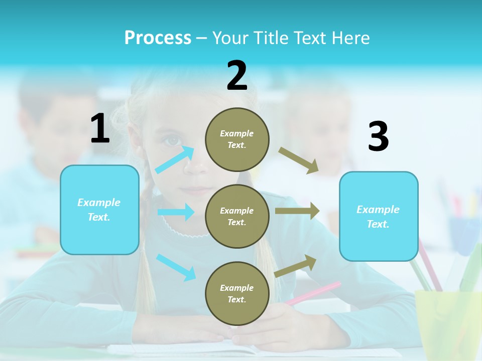 Looking Colour Picture PowerPoint Template