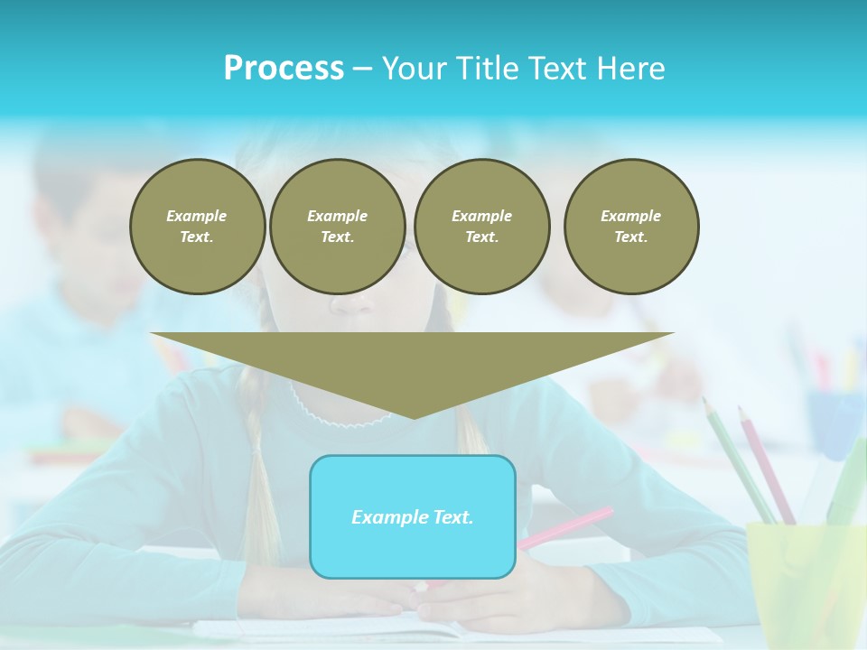 Looking Colour Picture PowerPoint Template