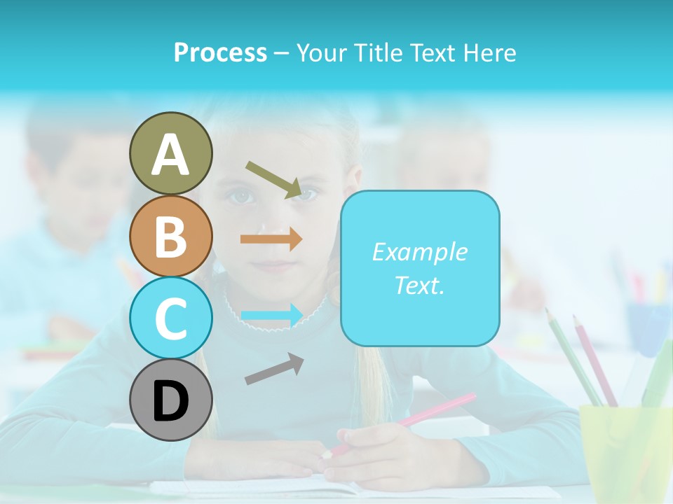 Looking Colour Picture PowerPoint Template