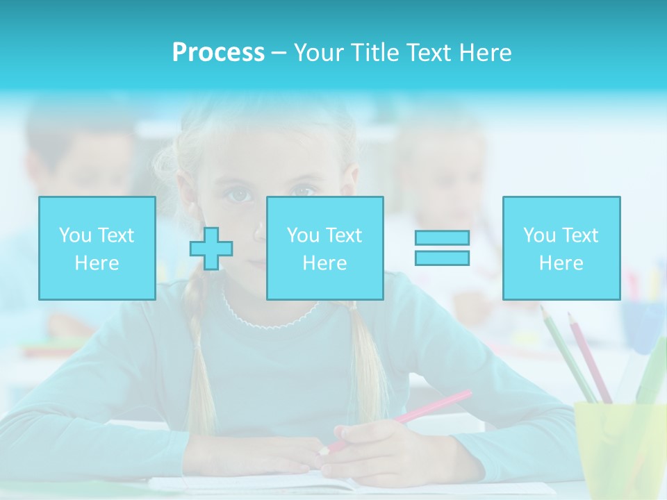 Looking Colour Picture PowerPoint Template