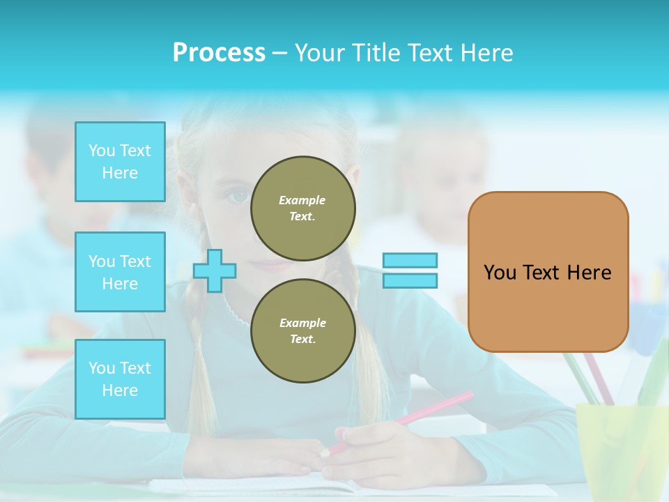 Looking Colour Picture PowerPoint Template