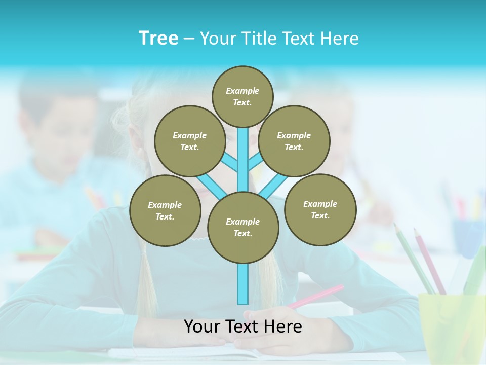 Looking Colour Picture PowerPoint Template