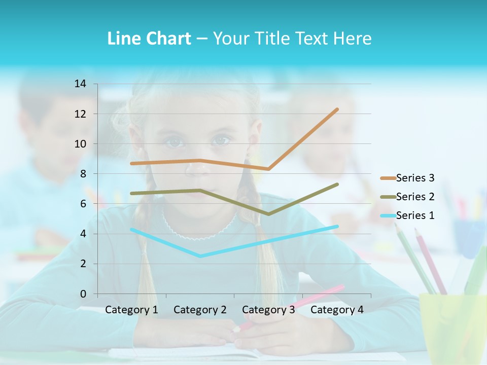 Looking Colour Picture PowerPoint Template