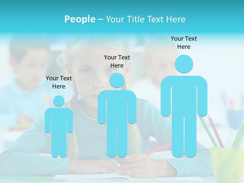 Looking Colour Picture PowerPoint Template