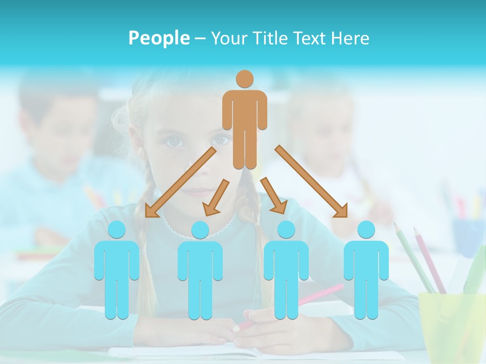 Looking Colour Picture PowerPoint Template