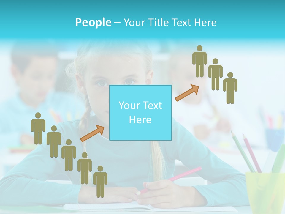 Looking Colour Picture PowerPoint Template