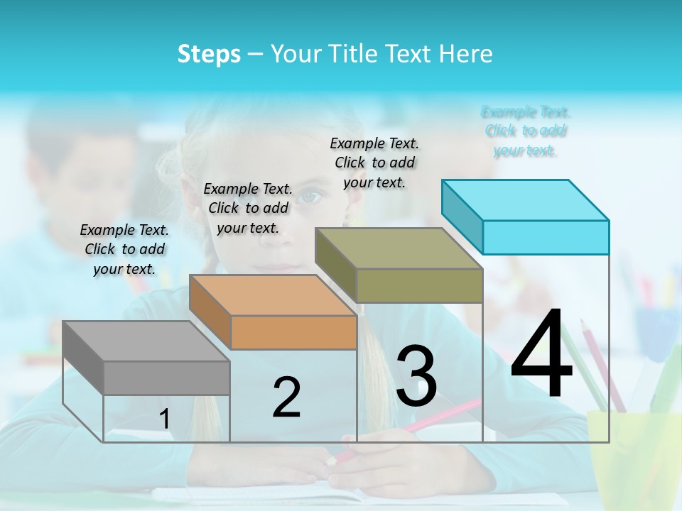 Looking Colour Picture PowerPoint Template