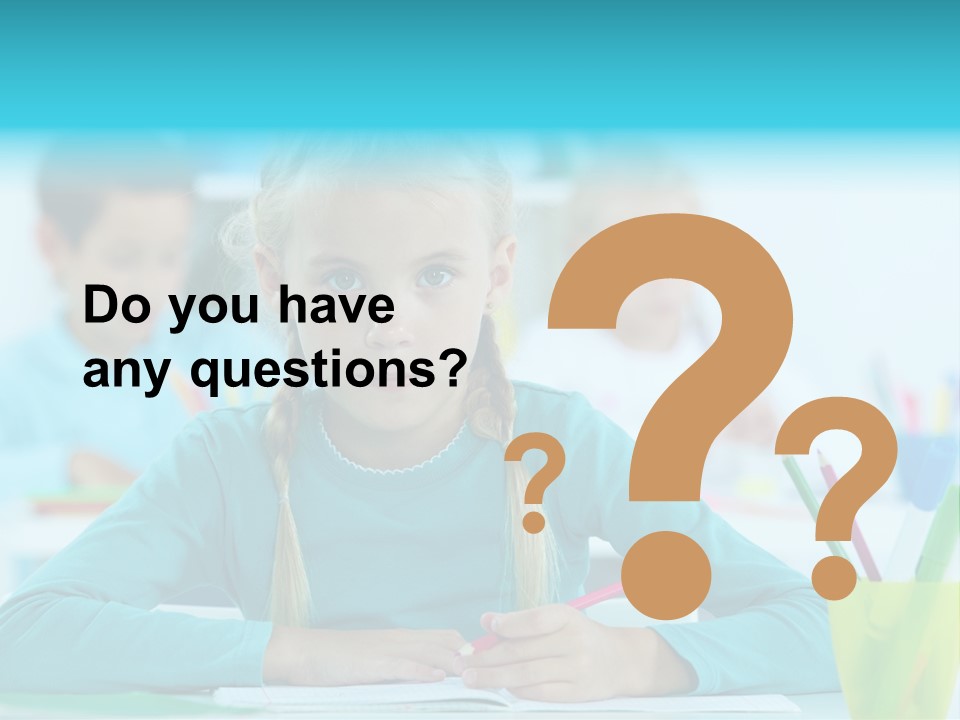 Looking Colour Picture PowerPoint Template