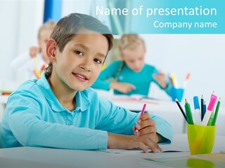 Primary Learn Foreground PowerPoint Template