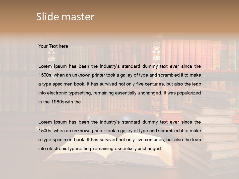 Law Lampshade Table PowerPoint Template