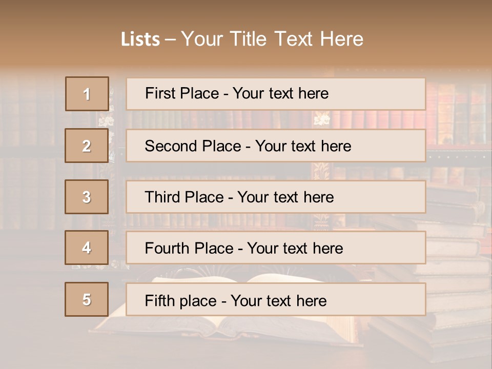 Law Lampshade Table PowerPoint Template