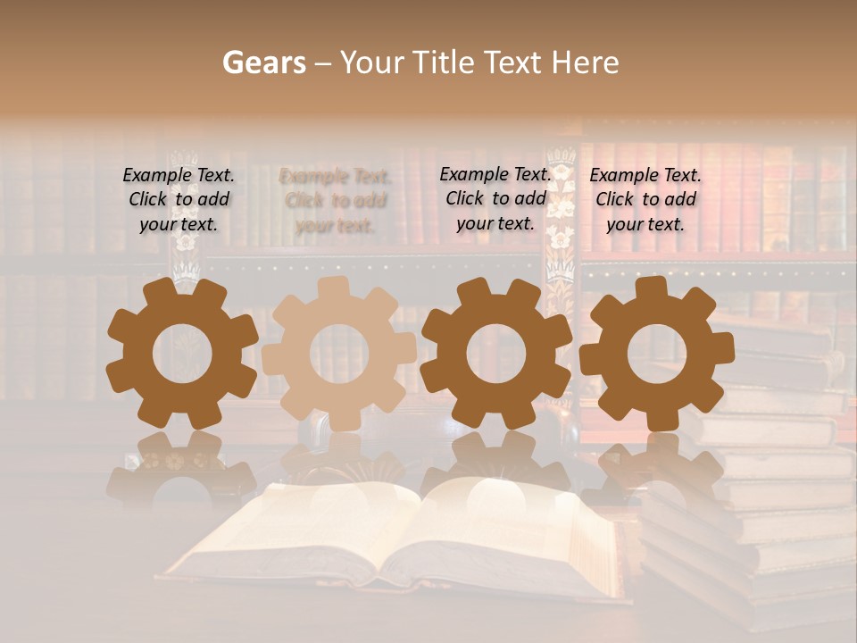 Law Lampshade Table PowerPoint Template