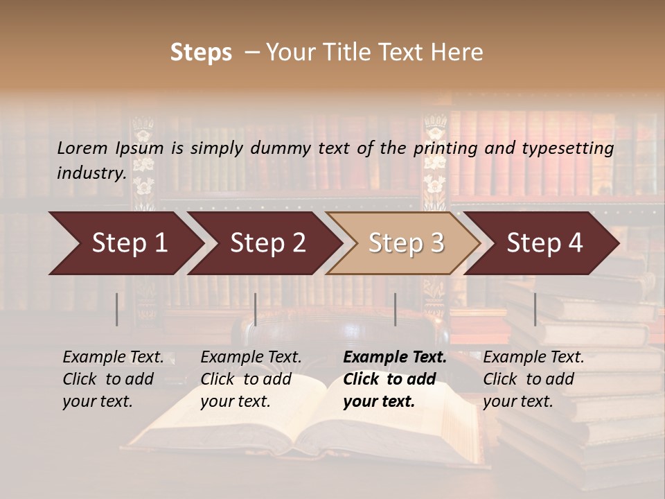Law Lampshade Table PowerPoint Template