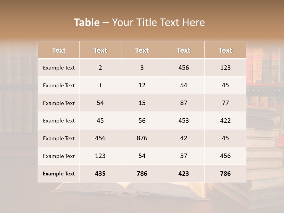 Law Lampshade Table PowerPoint Template