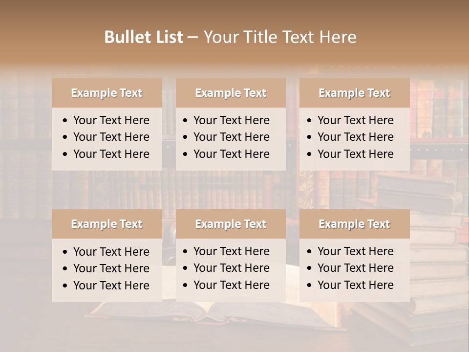 Law Lampshade Table PowerPoint Template
