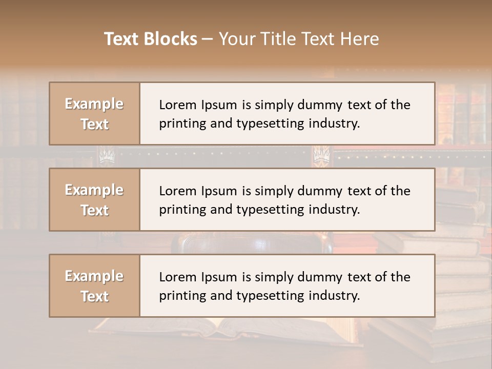 Law Lampshade Table PowerPoint Template