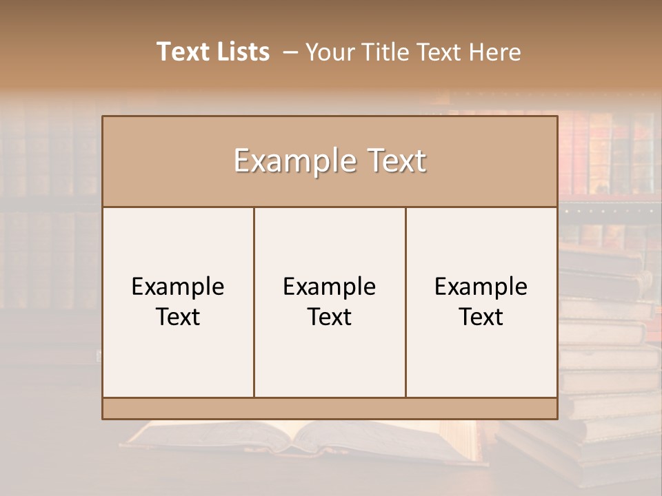 Law Lampshade Table PowerPoint Template