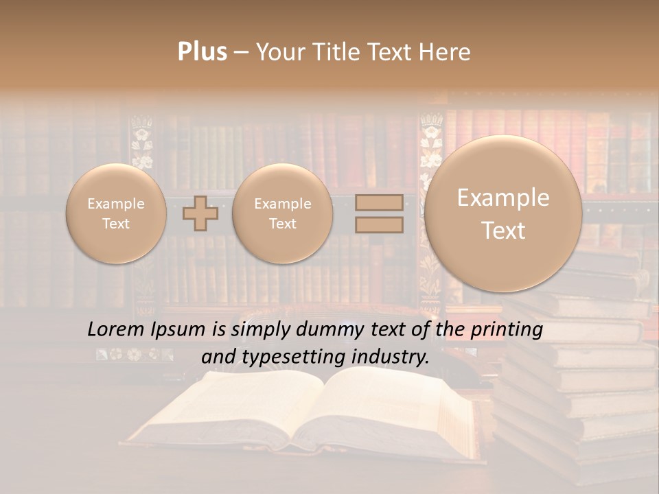 Law Lampshade Table PowerPoint Template