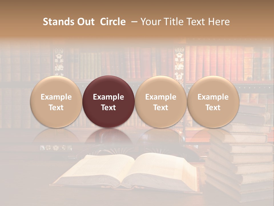 Law Lampshade Table PowerPoint Template