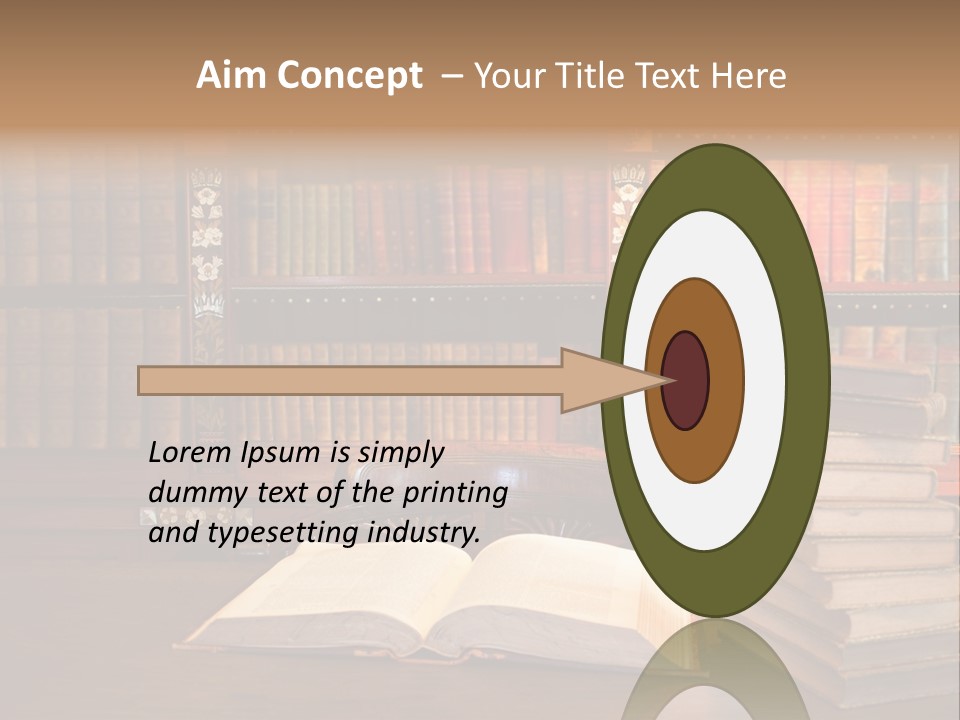 Law Lampshade Table PowerPoint Template