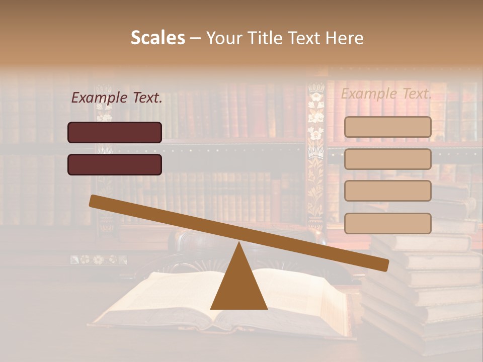Law Lampshade Table PowerPoint Template