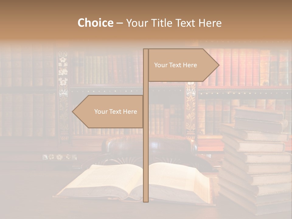 Law Lampshade Table PowerPoint Template