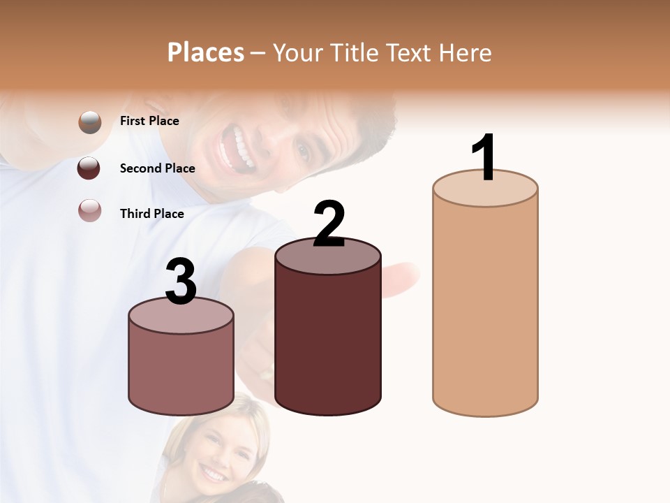 Isolate Woman People PowerPoint Template