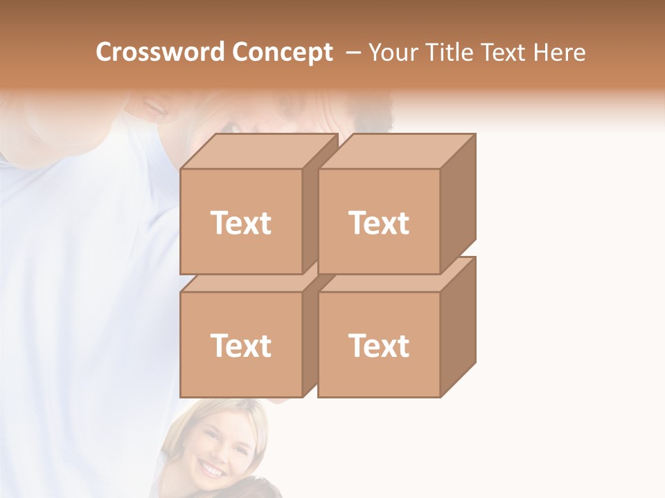 Isolate Woman People PowerPoint Template