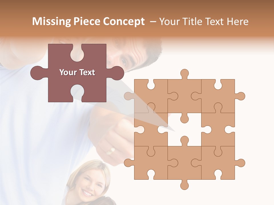 Isolate Woman People PowerPoint Template