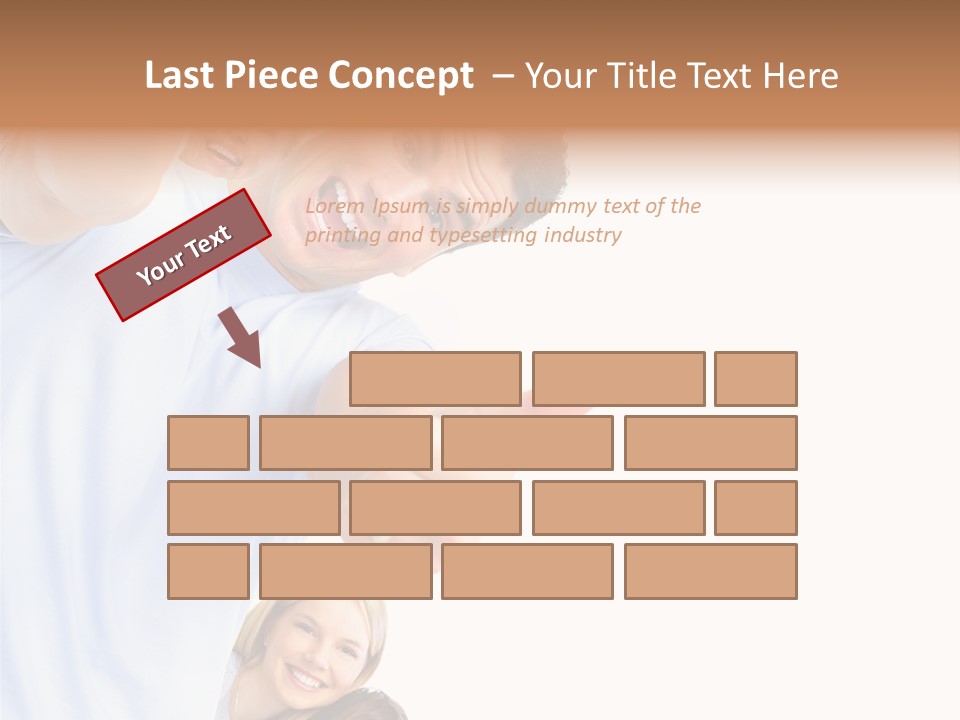 Isolate Woman People PowerPoint Template