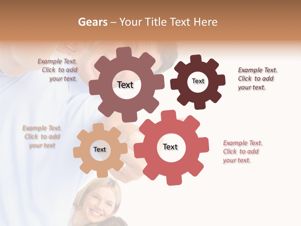 Isolate Woman People PowerPoint Template