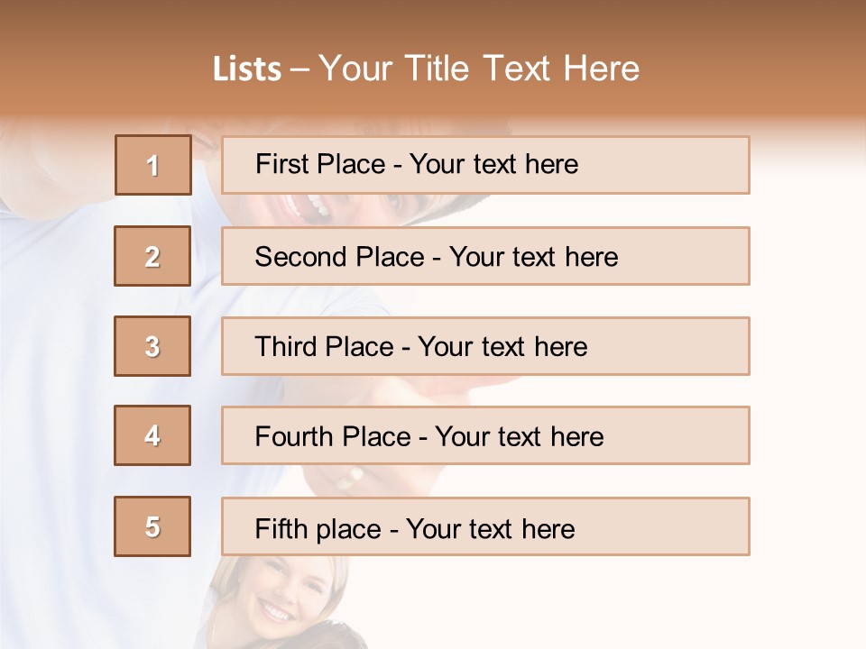 Isolate Woman People PowerPoint Template