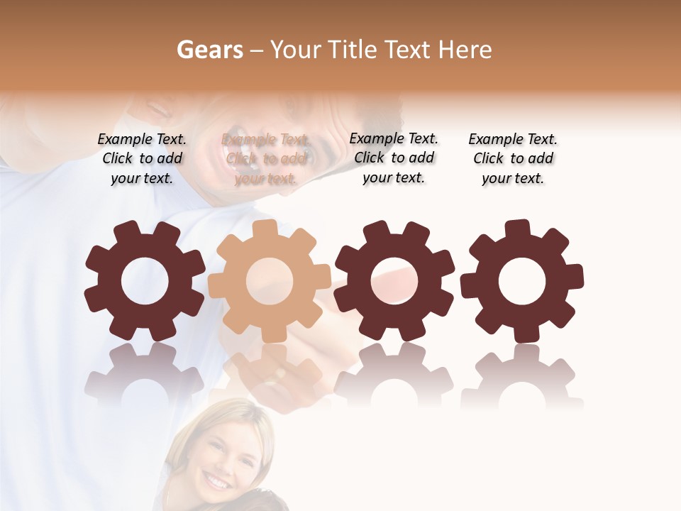 Isolate Woman People PowerPoint Template