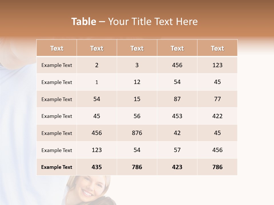 Isolate Woman People PowerPoint Template