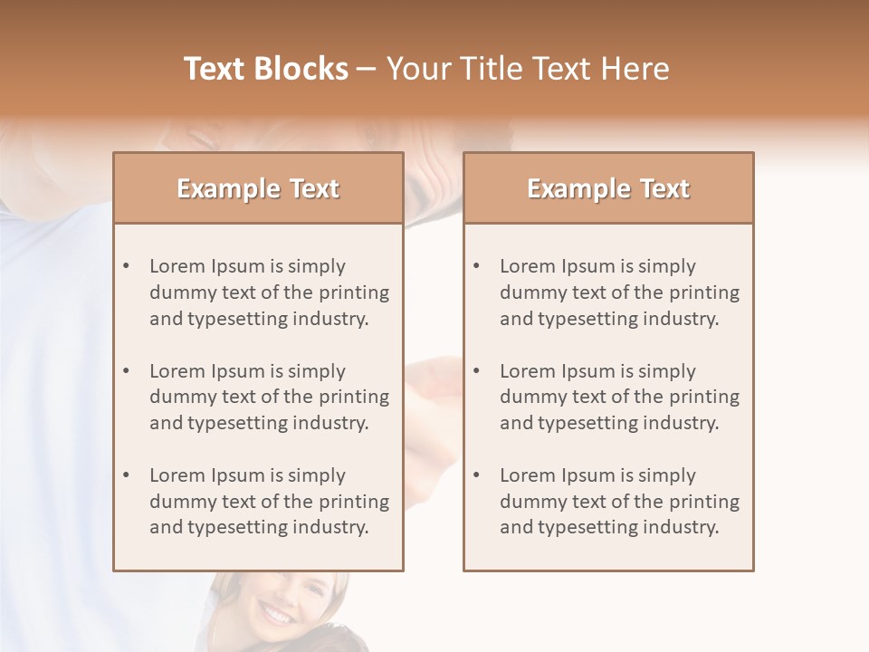 Isolate Woman People PowerPoint Template