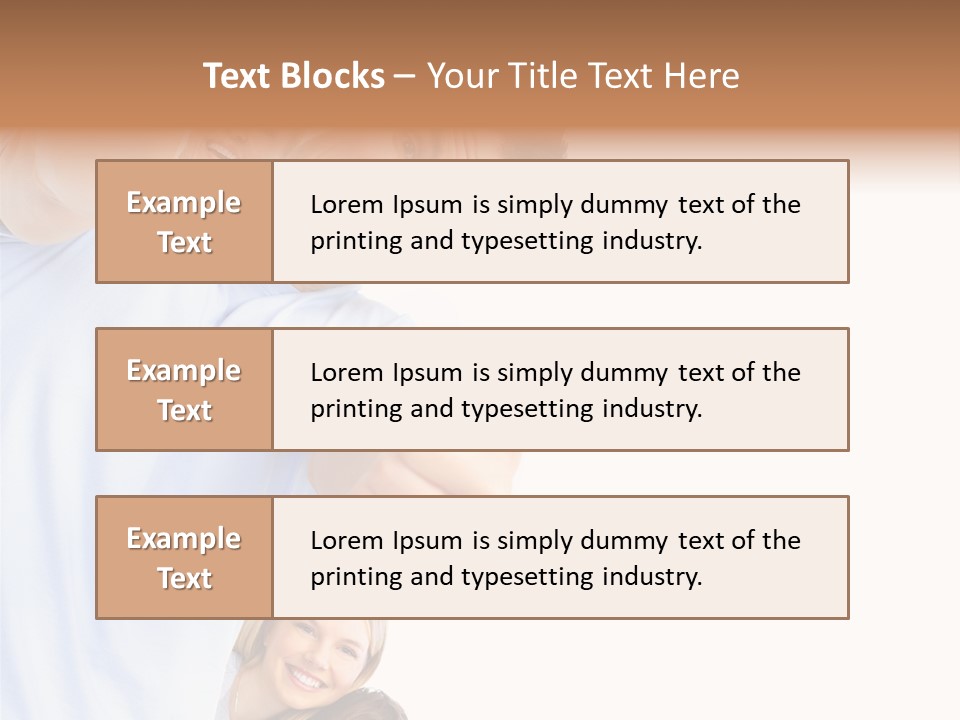 Isolate Woman People PowerPoint Template