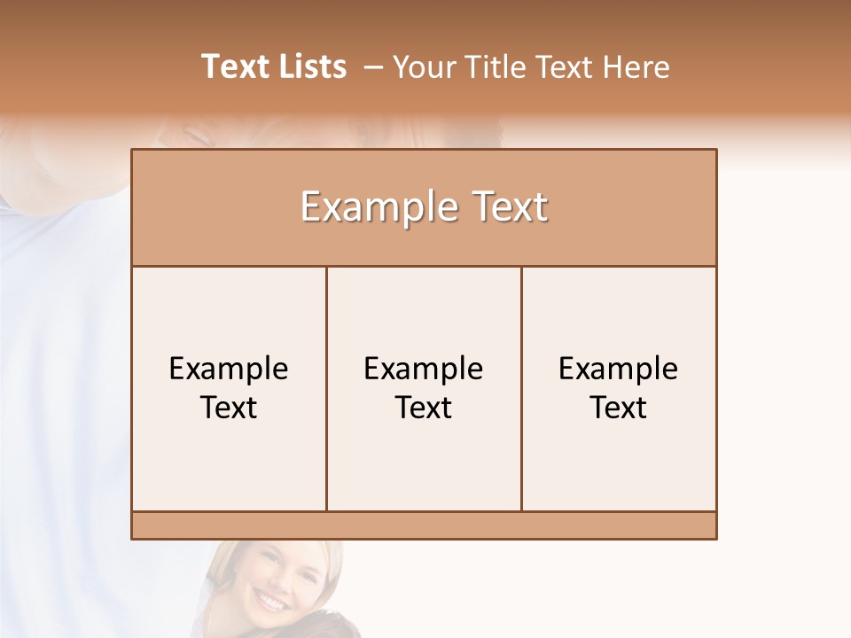 Isolate Woman People PowerPoint Template