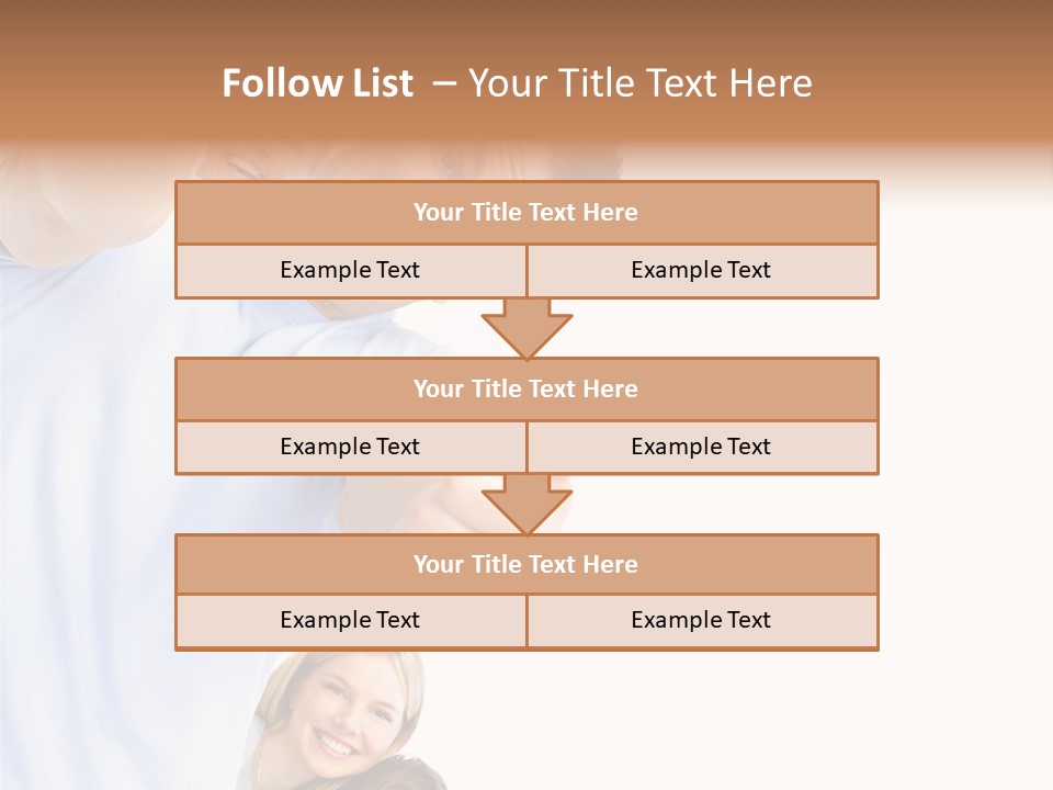 Isolate Woman People PowerPoint Template
