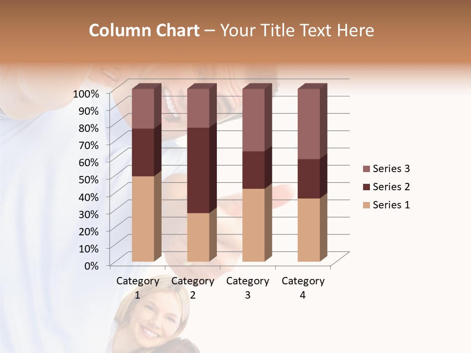 Isolate Woman People PowerPoint Template
