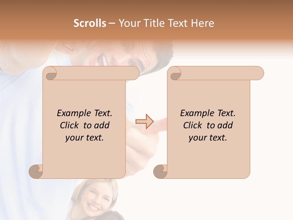 Isolate Woman People PowerPoint Template