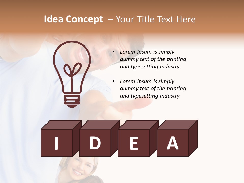 Isolate Woman People PowerPoint Template