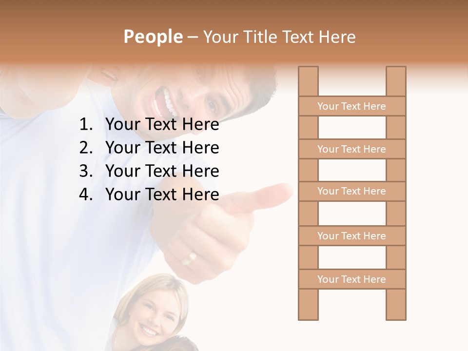 Isolate Woman People PowerPoint Template