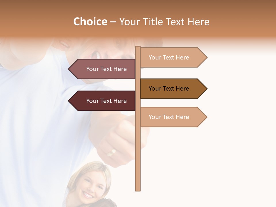 Isolate Woman People PowerPoint Template