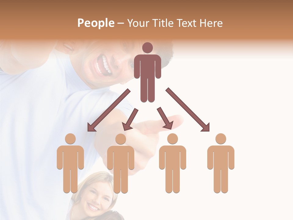 Isolate Woman People PowerPoint Template