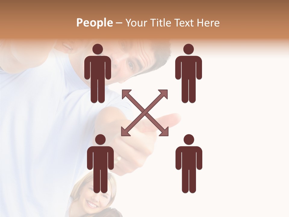 Isolate Woman People PowerPoint Template