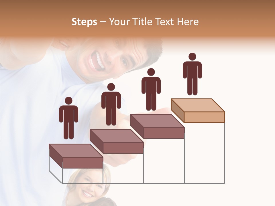 Isolate Woman People PowerPoint Template