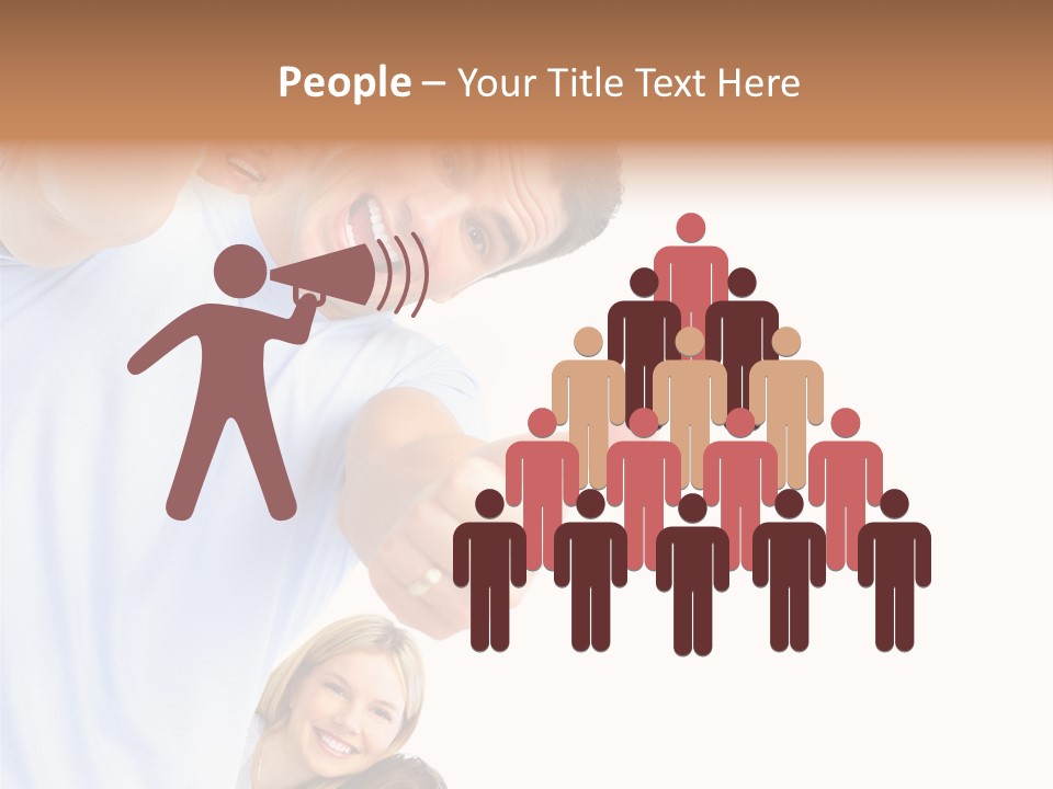 Isolate Woman People PowerPoint Template