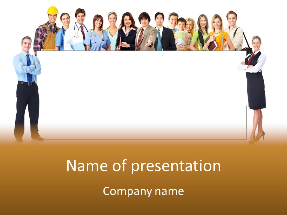 Background Smiling Isolated PowerPoint Template