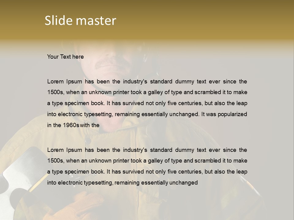 Gear Fireproof Professional PowerPoint Template